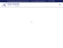 Tablet Screenshot of hotelgranadanicaragua.com